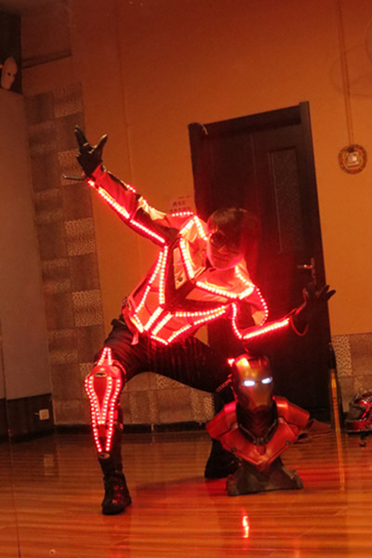 LED Suit Costumes LED Lights Luminous Laser battle suit Stage Dance Performance Wear Robot Costumes LED luminous costumes