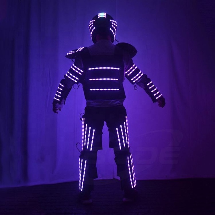 New Arrival Full Colors Luminous Led Costume Adult Custom Robot Remote Control Led Robot Costume