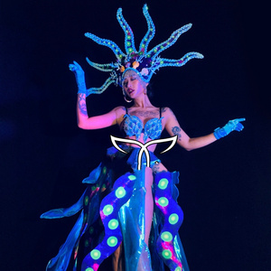 Park Paradise Carnival Festival  Bar Nightclub Cruise Ocean Series Theme Beautiful Octopus GOGO Show DS Costume