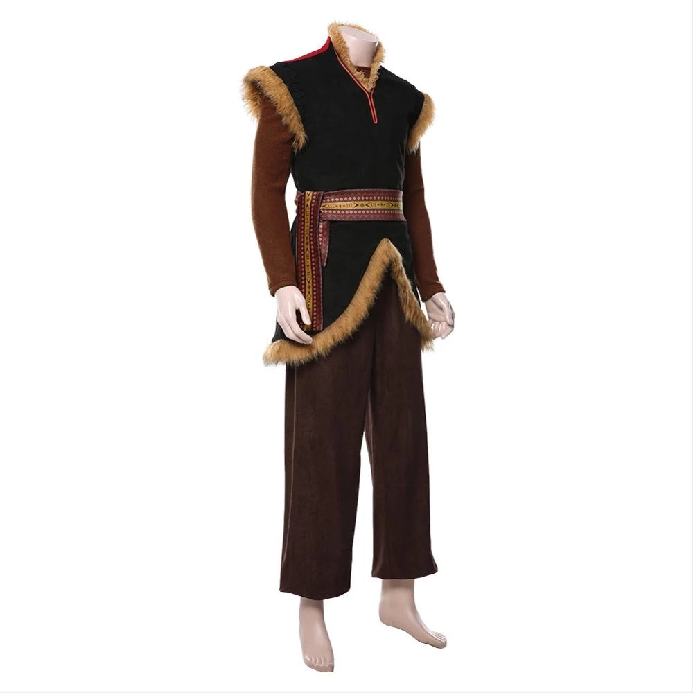 Snow Queen Kristoff adult Cosplay Costume Full set women men Halloween Carnival Party costumes