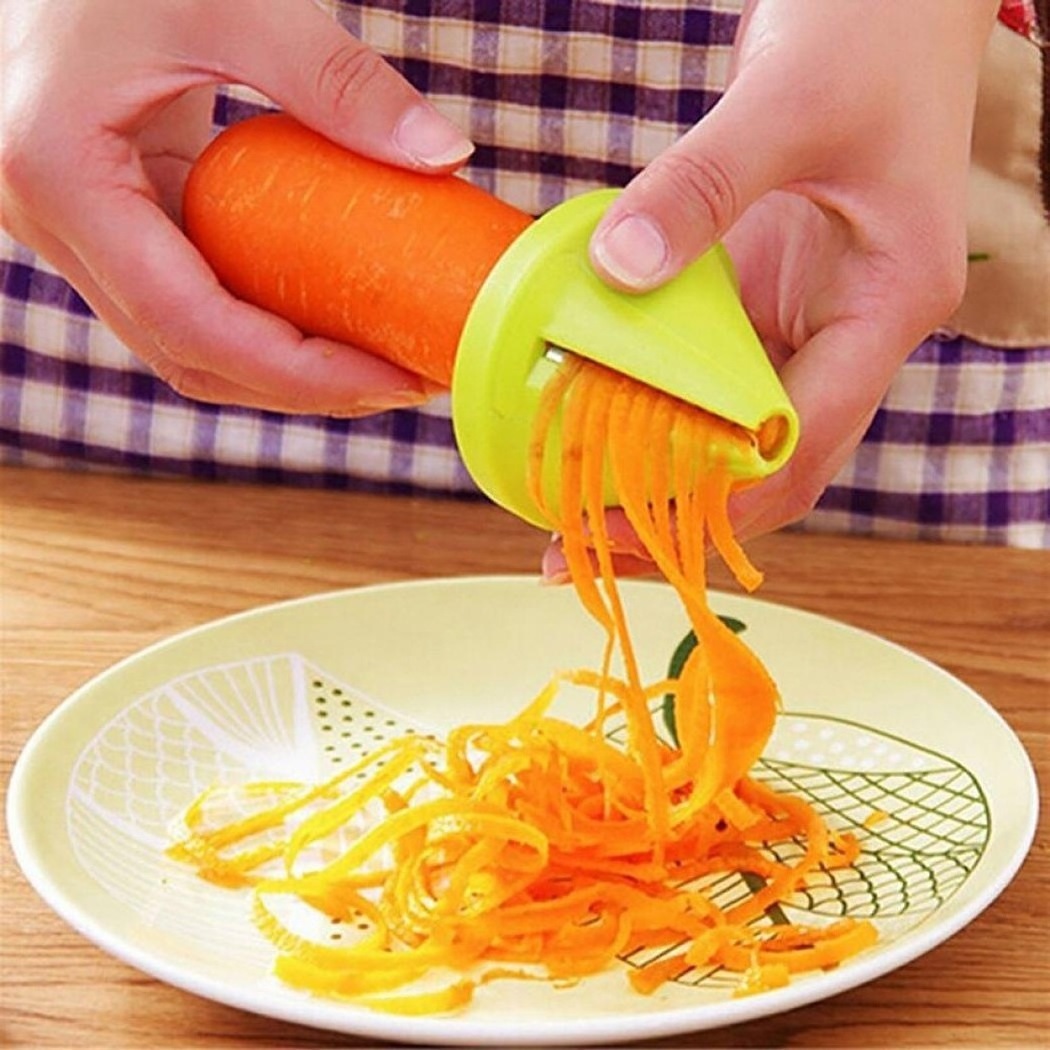 Plastic Kitchen Tools Grater Cutting Gadget Shredder Rotate Cut Machine Carrot Vegetable Chopper Multi Function Slicer