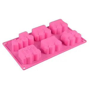 factory ODM direct marketing creativity trains shaped silicone cake mold silica gel baking mold DIY cake mold baking tools