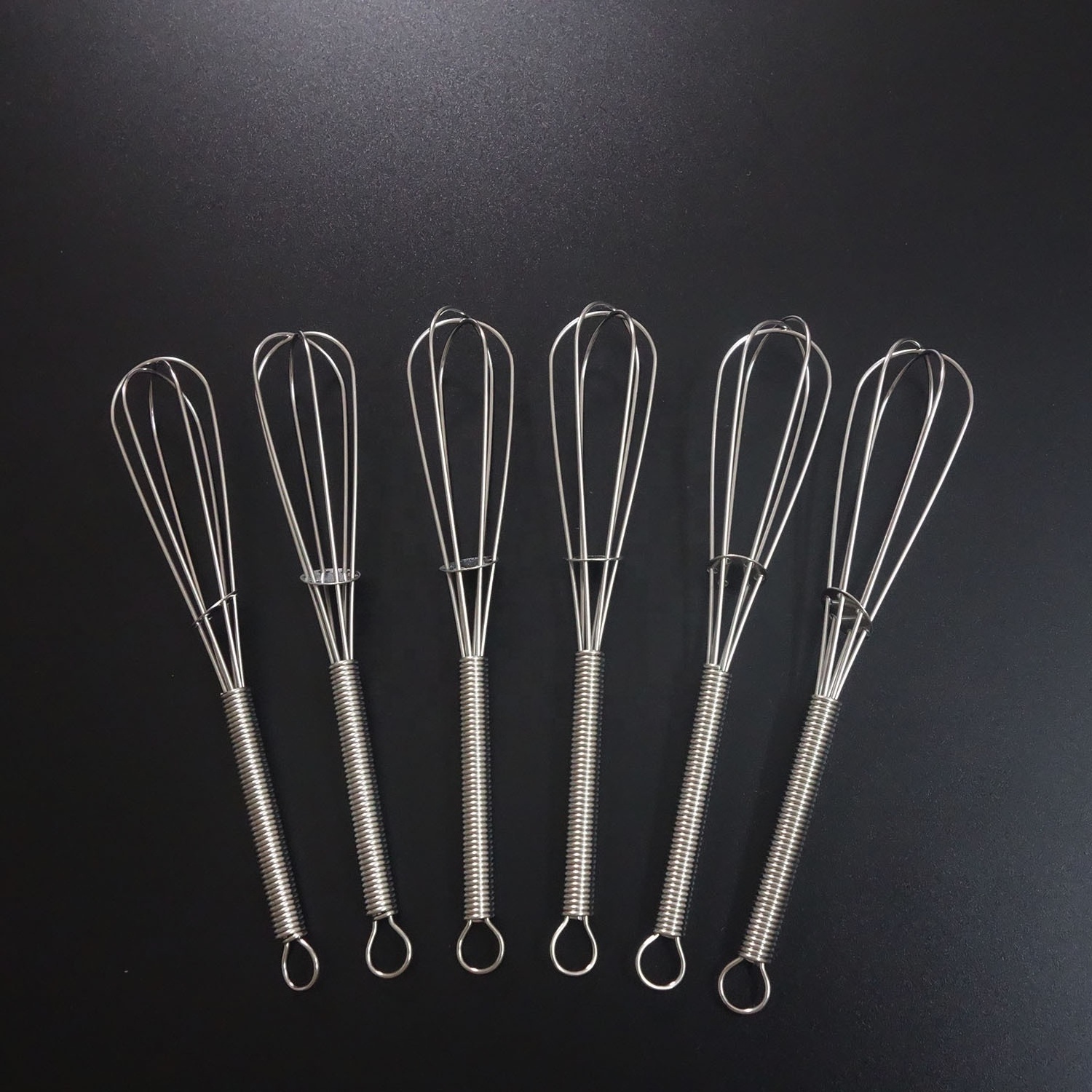 High Durability Fashion 5 inch 3-wire Stainless Steel Kitchen Handle Whisk Mini Egg Stirrer for Home Restaurant Hotel Beater