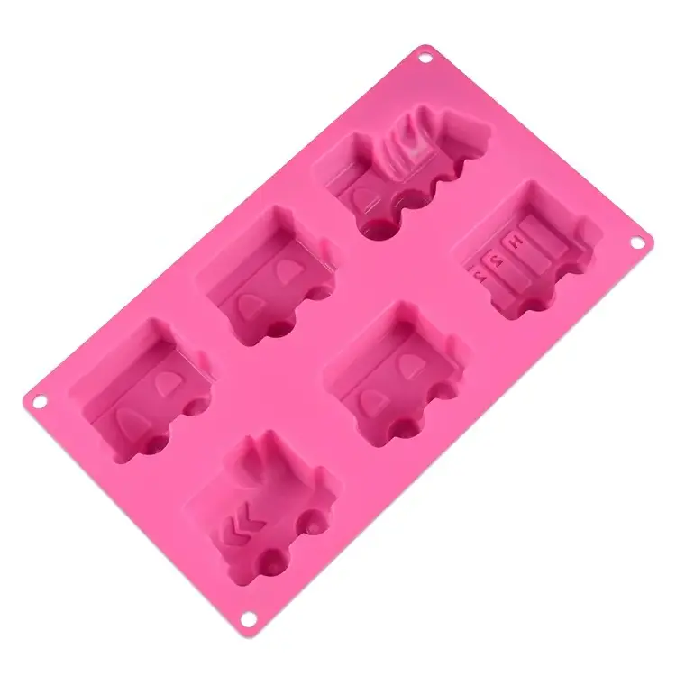 factory ODM direct marketing creativity trains shaped silicone cake mold silica gel baking mold DIY cake mold baking tools