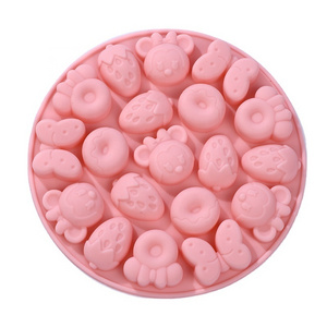 new design cartoon fun shaped homemade DIY chocolate soft candy cake mold high quality  Soft candy silicone flower cake mold