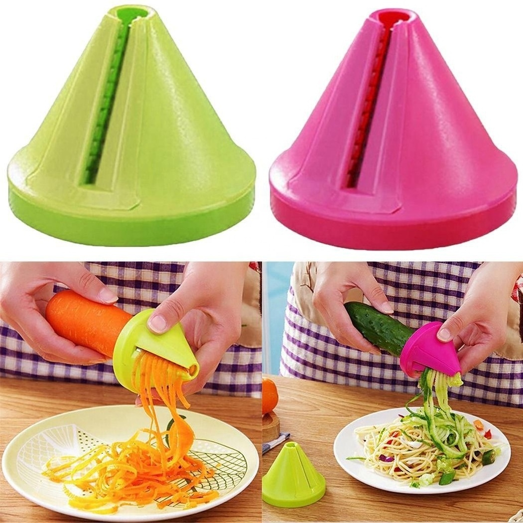 Plastic Kitchen Tools Grater Cutting Gadget Shredder Rotate Cut Machine Carrot Vegetable Chopper Multi Function Slicer