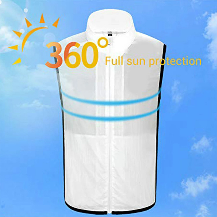 MIDIAN  Heatstroke Prevention Seaside Yacht Sunscreen Air-Conditioning Suit With Cooling Fan