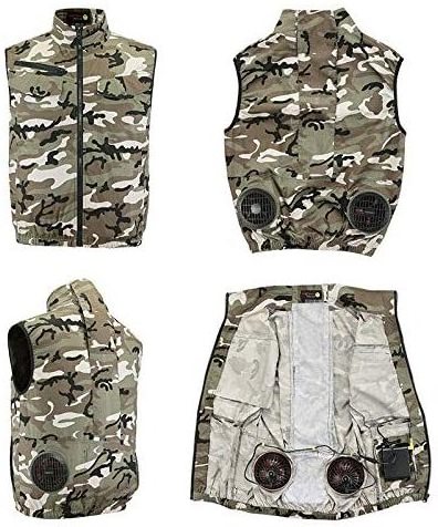 MIDIAN Air-conditioning Suit Vest Outdoor Cooling Workwear Waistcoat Uniform Gilet UV Cut Waterproof Heat Stroke Countermeasures