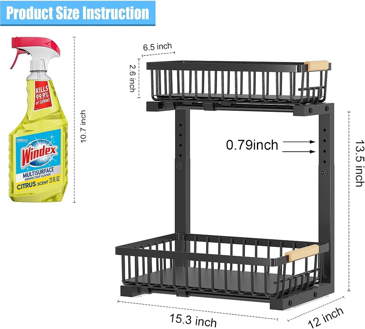 Multifunctional Under-Sink Organizer for New Home Bathroom Essentials Storage Racks