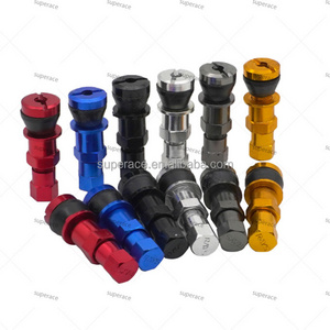 TR416SS Aluminum Tire Valve Stem Rays Tyre Valves Snap-in Tubeless with Caps Auto Car Parts