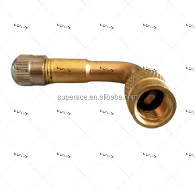 45 Degree Brass Air Tyre Valve Stem Extension Adapter Schrader