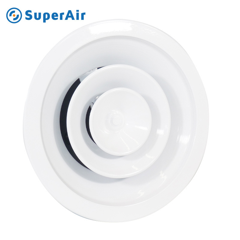 HVAC ventilation system Multi-ring Jet Diffuser aluminium air vents ceiling vent round ceiling diffuser