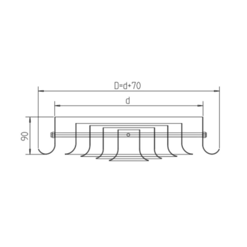 HVAC ventilation system Multi-ring Jet Diffuser aluminium air vents ceiling vent round ceiling diffuser