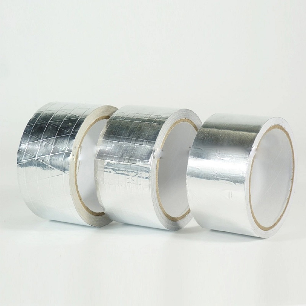 Made in China HVAC Refrigeration Ductwork and Pipe Reinforced Scrim Hot Melt Aluminum Foil Tape factory