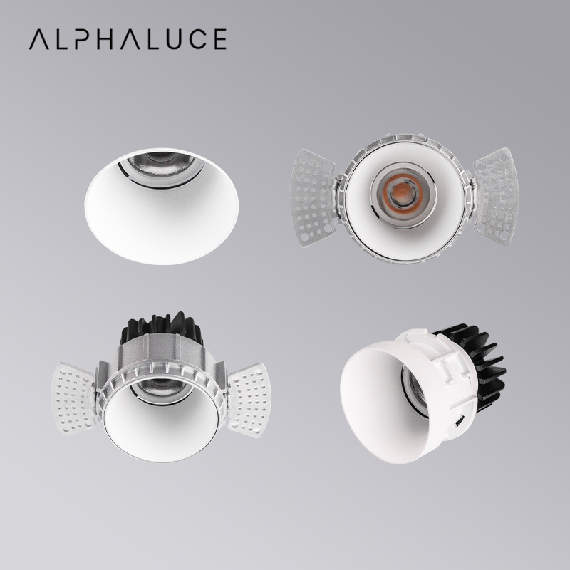 Dimmable Warm White Adjustable Recessed Led Downlight High Quality For Project Round Trimless Recess