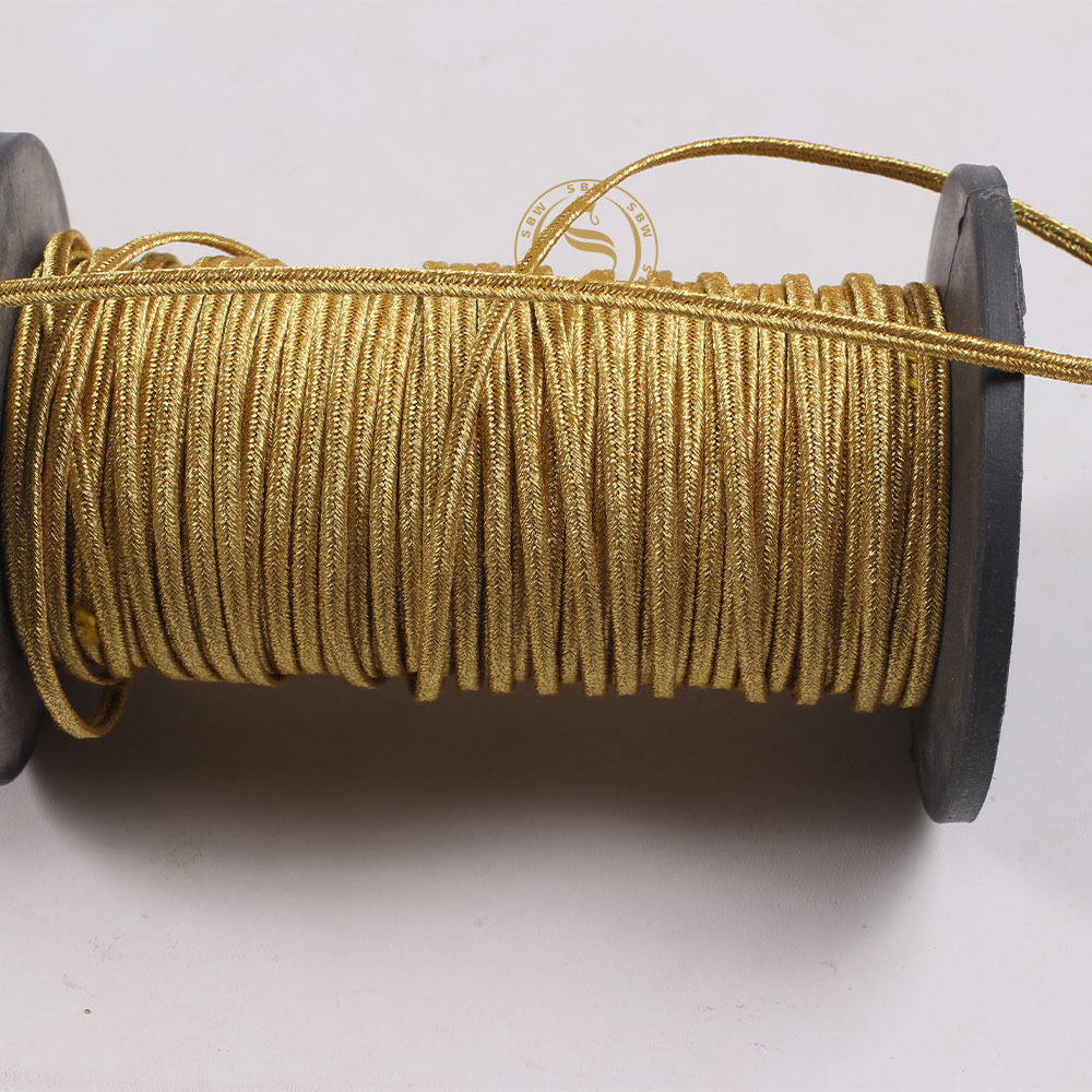 High Quality Braided Trim Cord In stock Polypropylene rope drawing braided rope knitted cord