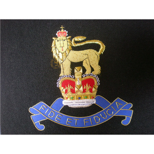 100% Hand Made Embroidery uniforms Officers Bullion Blazer Top Quality Identity Emblems