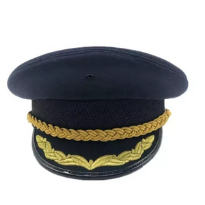 Custom cap badge airline officer uniform captain cap service caps