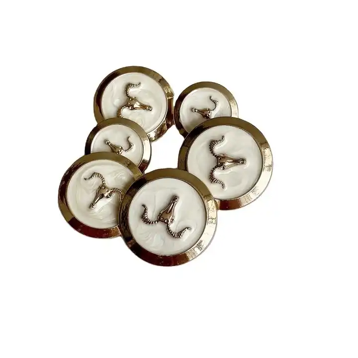 Wholesale Custom Antique Silver Metal Blazer Engraved Buttons with Shank Round Sewing Buttons