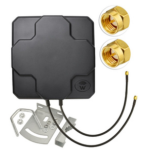 698-2690MHz 4G/LTE MIMO Panel Antenna 18dBi High Gain Outdoor for WiFi & Cell 3G 4G LTE/MIMO/Mobile Signal Booster