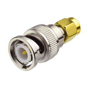 Ham Radio Accessories SMA Male to BNC Male Straight Adapter Connector for Vertex Icom Kenwood Baofeng Wouxun Two Way Radio