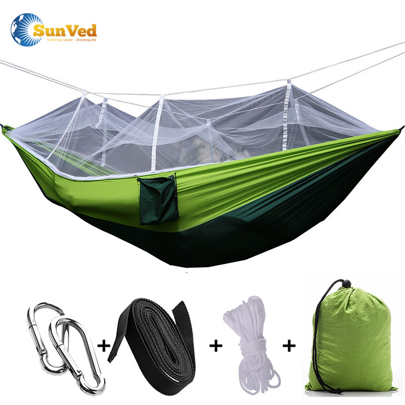 2023 New Type Household Hanging Tent Swing Mosquito Net Hammock Camping Mosquito Prevention Double Hammock