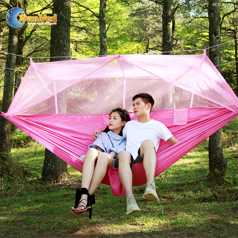 2023 New Type Household Hanging Tent Swing Mosquito Net Hammock Camping Mosquito Prevention Double Hammock