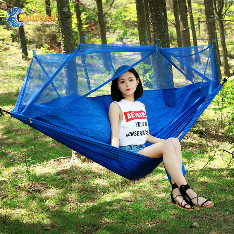 New Fast Release Tent Hammock Hanging Portable Lightweight Camping Anti-mosquito Sleeping outdoors Hammock