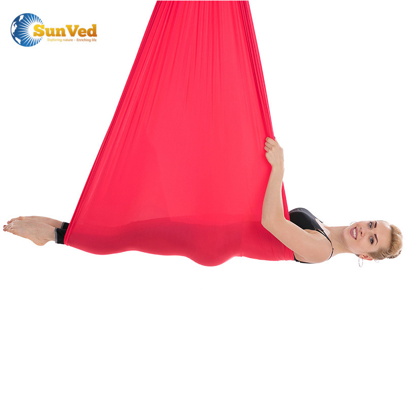 Elastic Pilates nylon parachute aerial yoga hammock