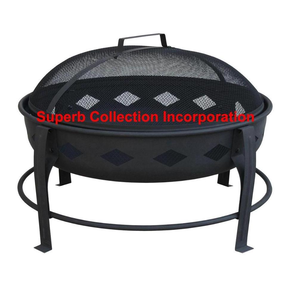 Handmade Black Custom Metal Fire Pit Indoor and Outdoor Garden Fire Pit