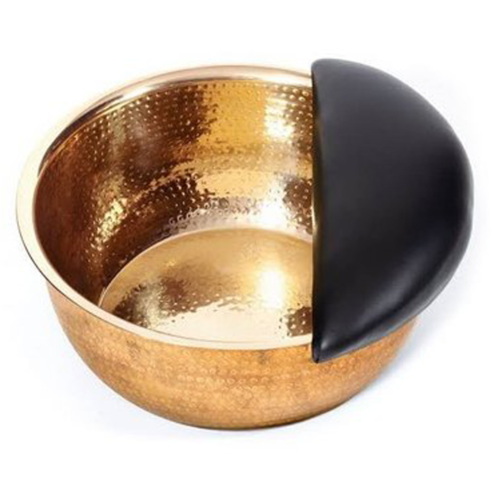 Luxury Custom Metal Design Hammered Pedicure Bowl For Spa Handmade