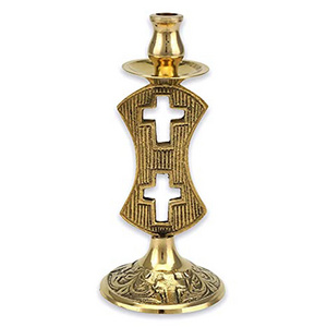 Catholic Brass Candle holder handmade Religious Products wholesale and Suppliers