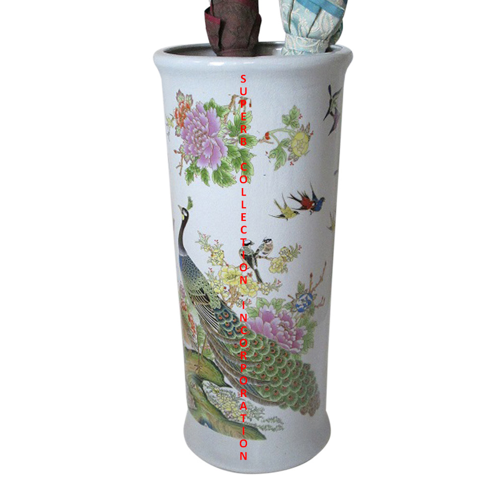 New Design Ceramic printed Umbrella Stand For Sale