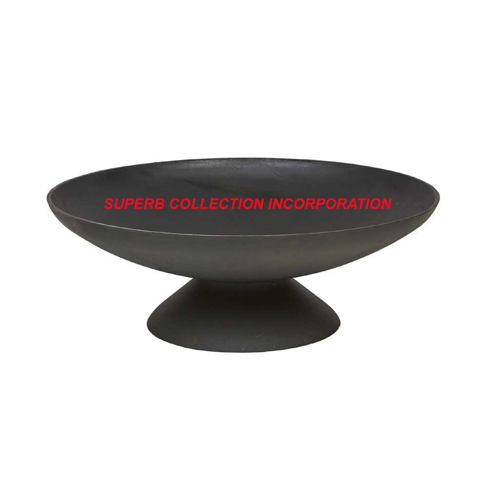 Glossy Black Big Fire Bowl With Stand Black Indoor and Outdoor Used Wholesale and Suppliers