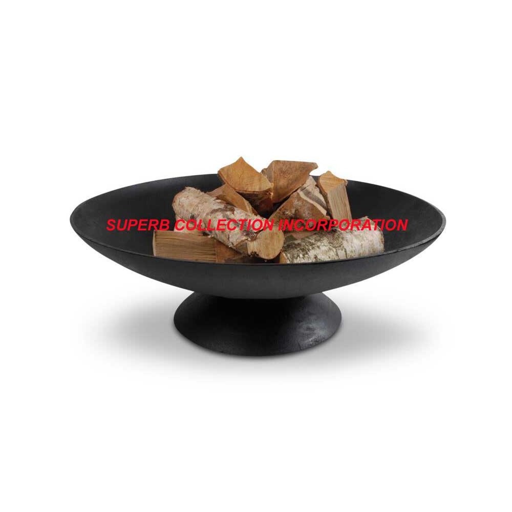 Glossy Black Big Fire Bowl With Stand Black Indoor and Outdoor Used Wholesale and Suppliers