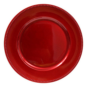 New Design Classic Red Charger Plate