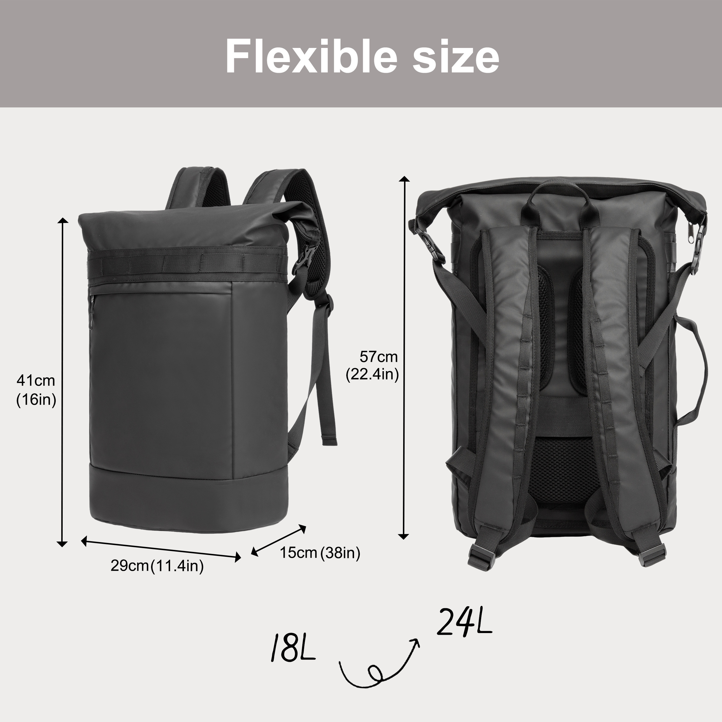 Large capacity leisure custom logo waterproof business men women travel laptop computer backpack bag