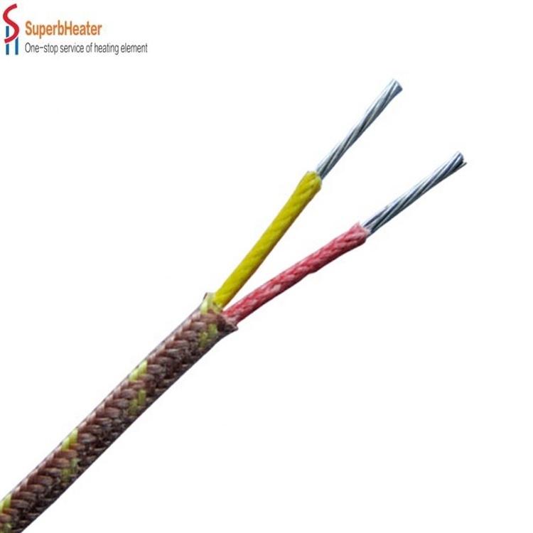 Type K/J/E/N/T/R/S/B Fiberglass/Silicone/Telfon/PVC Thermocouple Compensation/Extension Cable/Wire