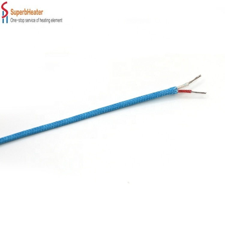 Type K/J/E/N/T/R/S/B Fiberglass/Silicone/Telfon/PVC Thermocouple Compensation/Extension Cable/Wire