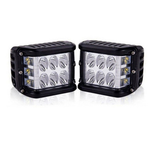 Trucks Working Lamp Dual Colors 45W Led Tractor Side Shooter Square 12V 24 Volt Led Strobe Work Light