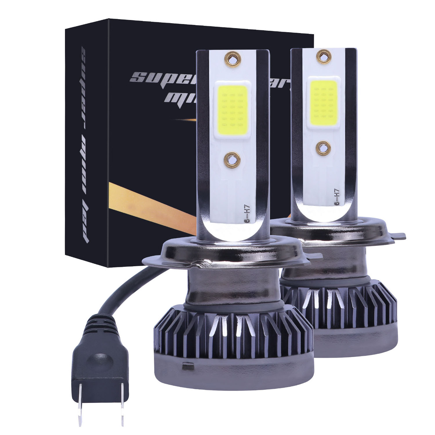 Mini Car Headlight Bulbs H1 H7 H8 H9 H11 Headlamps Kit 9005 HB3 9006 HB4 Auto Lamp Foco H4 Led Headlight Conversion Kit 3000K