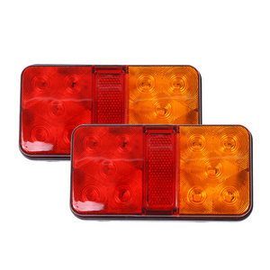 New Type Led Trailer Side Marker Boat Truck Trailer Tail Lights 10 Led 12V 24V Led Strobe Red Amber Warning Lamp Driving Light