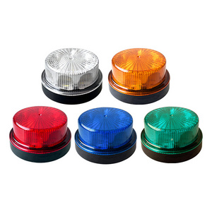 LED Beacon Strobe Light Flashing Emergency Lights Permanent Mount Rotating Rooftop Safety Warning Light for Trucks Tractors