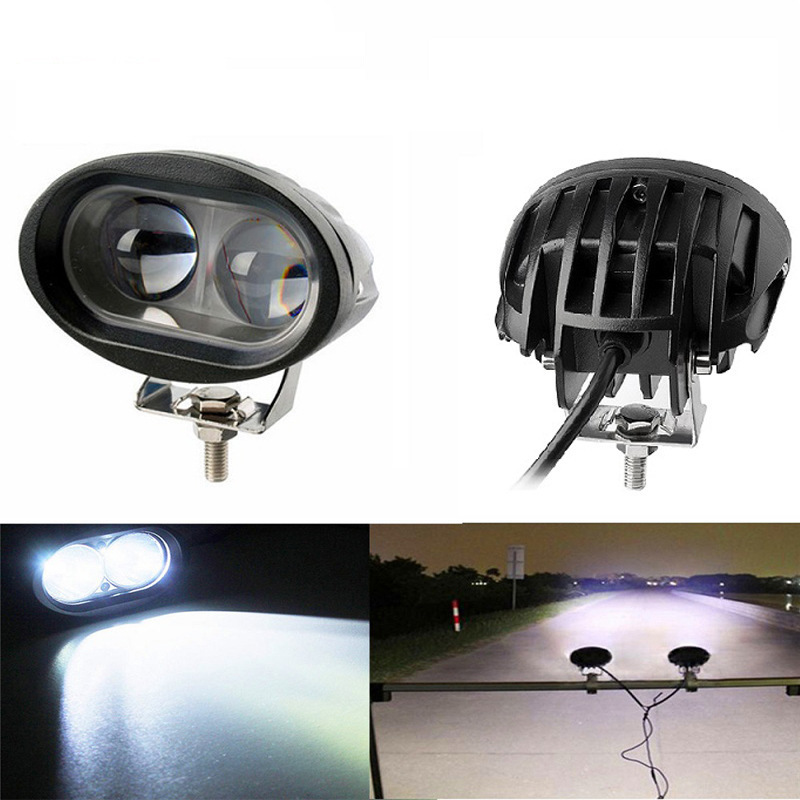 3 Inch White Small Auxiliary Work 20W Motorcycle Led Spotlight Long Range Projector High Beam Universal Led Driving Lights