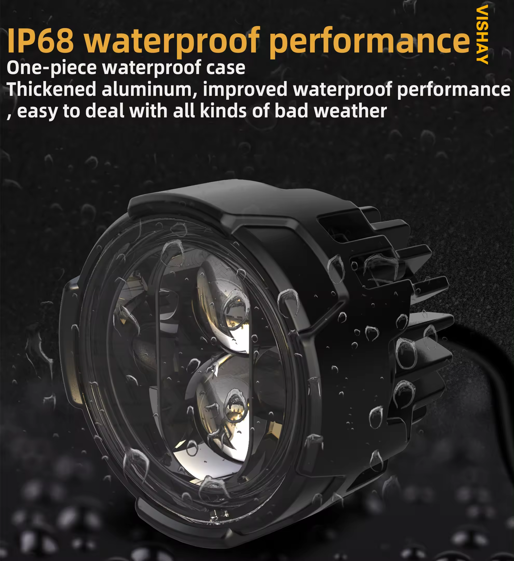 Superbleds Motorcycle IP68 Spotlight Dustproof Waterproof Fog Lamp Multiple Colors Fog Light Driving Lamp For Universal