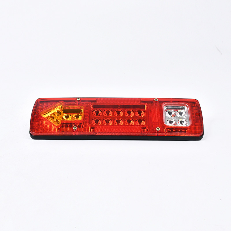 24V 19 LED 6.4 Inch 300x90mm 12V Tractor Warning Red Rear Light Trailer Stop Signal Lamp Truck Lights Brake Bulbs