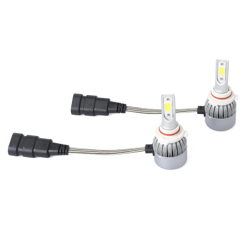 9005 9006 C6 LED Car Headlight Conversion Kit COB Bulbs 36W 6500K White High Light Auto Lamps Fog Lights 8000LM