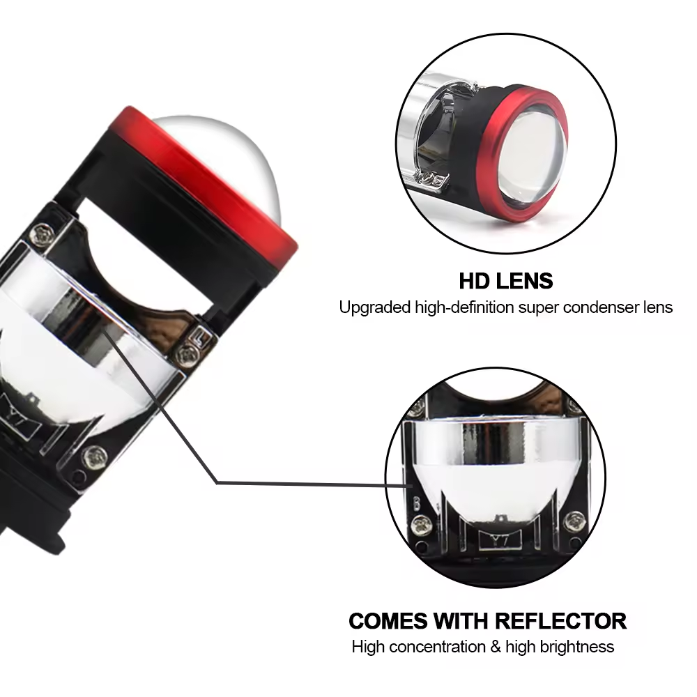 Superbleds Fan Cooling Mini Projector Lens LED Headlight Bulbs H1 H3 H4 H7 Waterproof Laser Lamp High Low Beam Headlight for Car