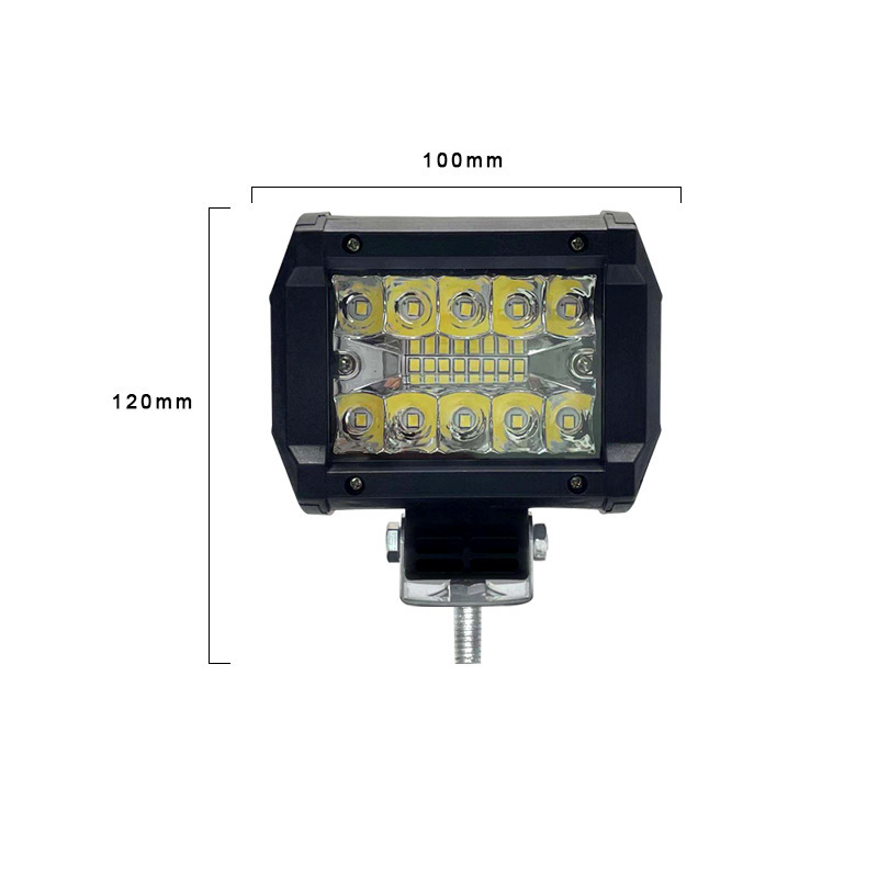 Factory 60W 4-inch Plastic Vehicle Brightest Accessories External Car Work Light LED Mini Small Truck Modified Spotlight