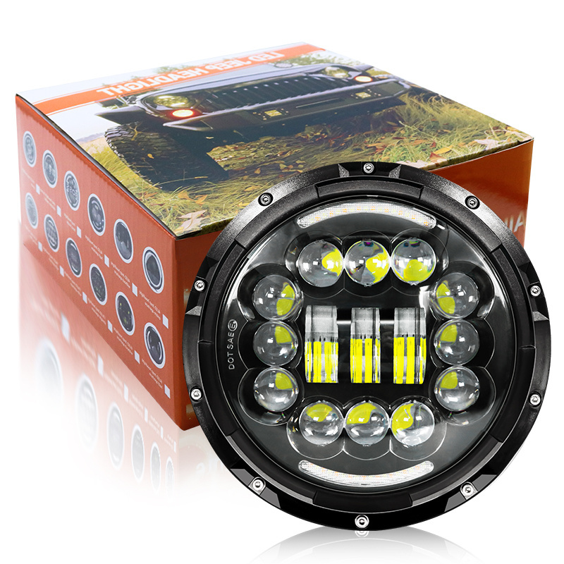 Superbleds Led Worklight Car Lamp 7 Inch Round High Low Bean Headlight 7 inch LED Headlight Offroad Work Light for Truck